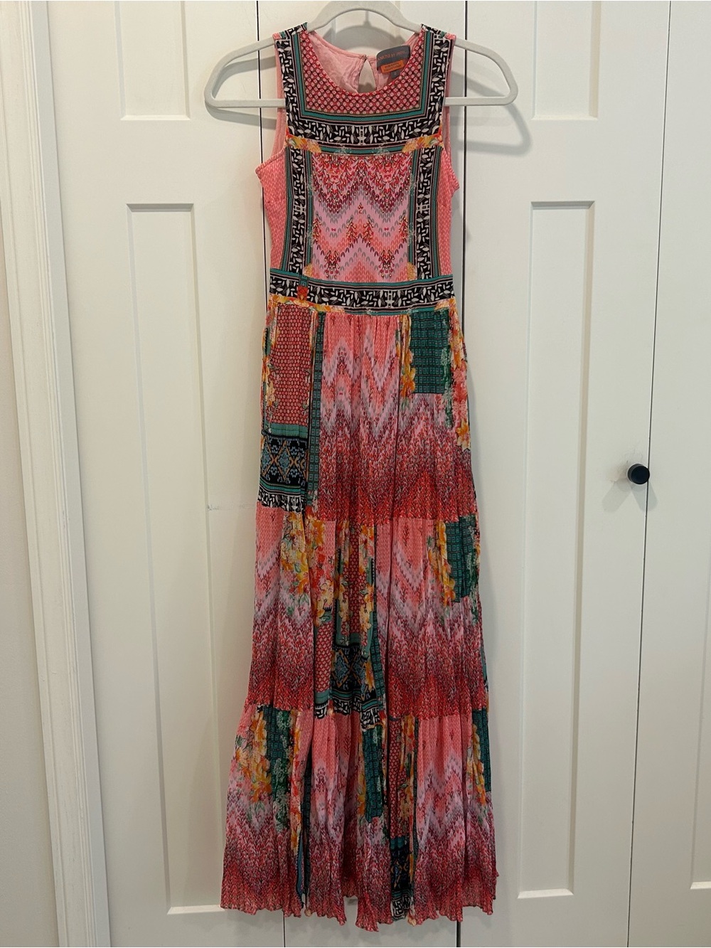 Anthropologie Bhanuni by Jyoti pink maxi dress - Size 2